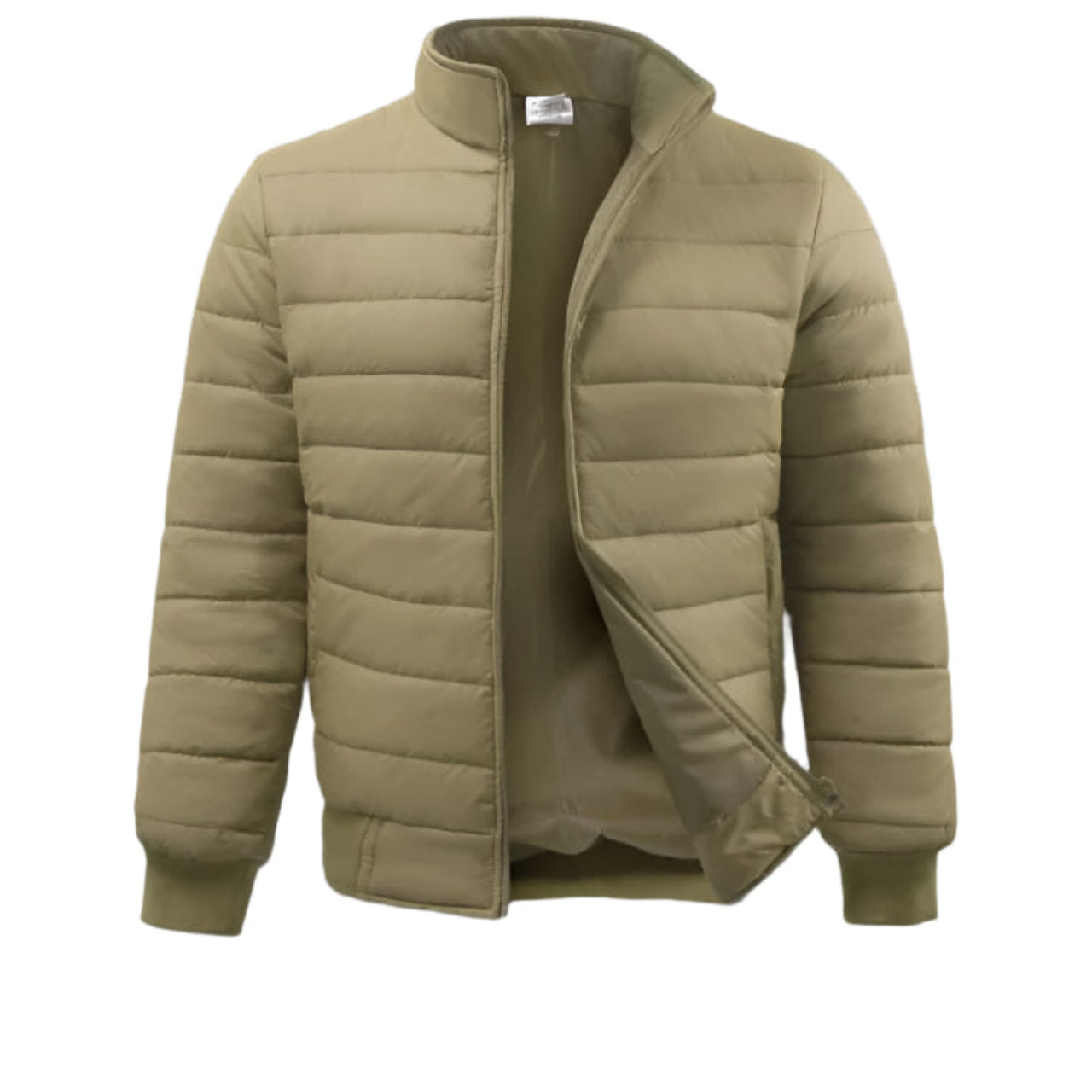 men's Light Brown Puffer Jacket
