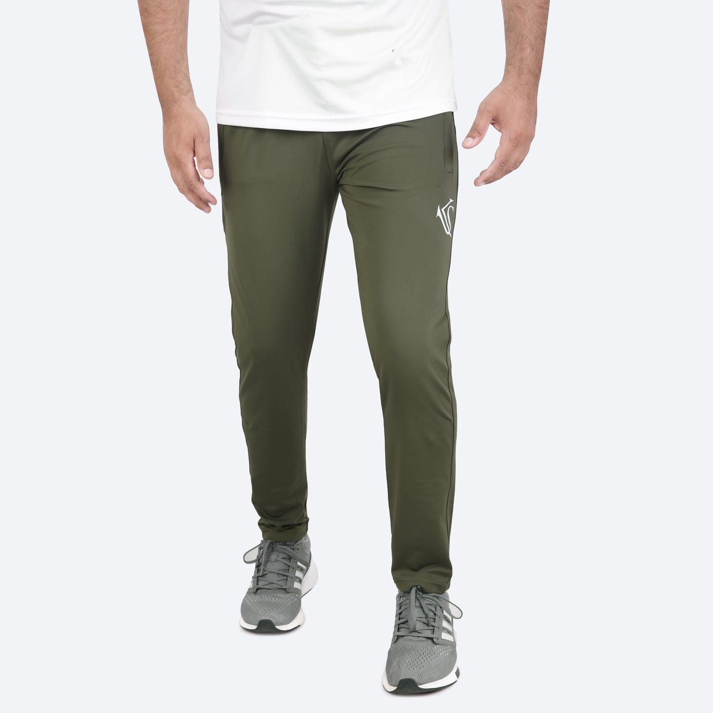 Olive Mens Dry Fit 4 Way setrach Sports Trouser