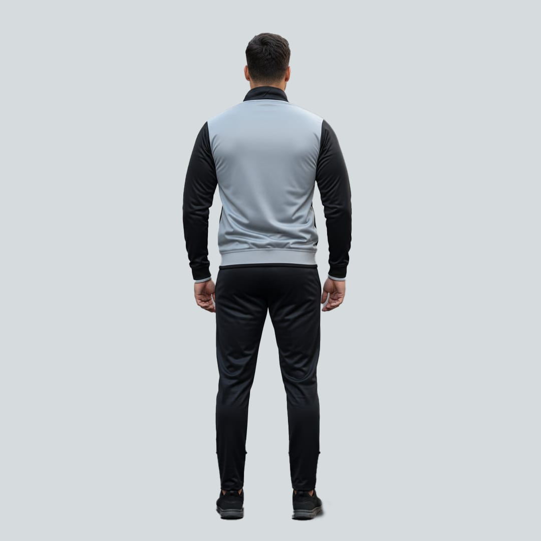 Sporty Style grey blackTrinda Tracksuit