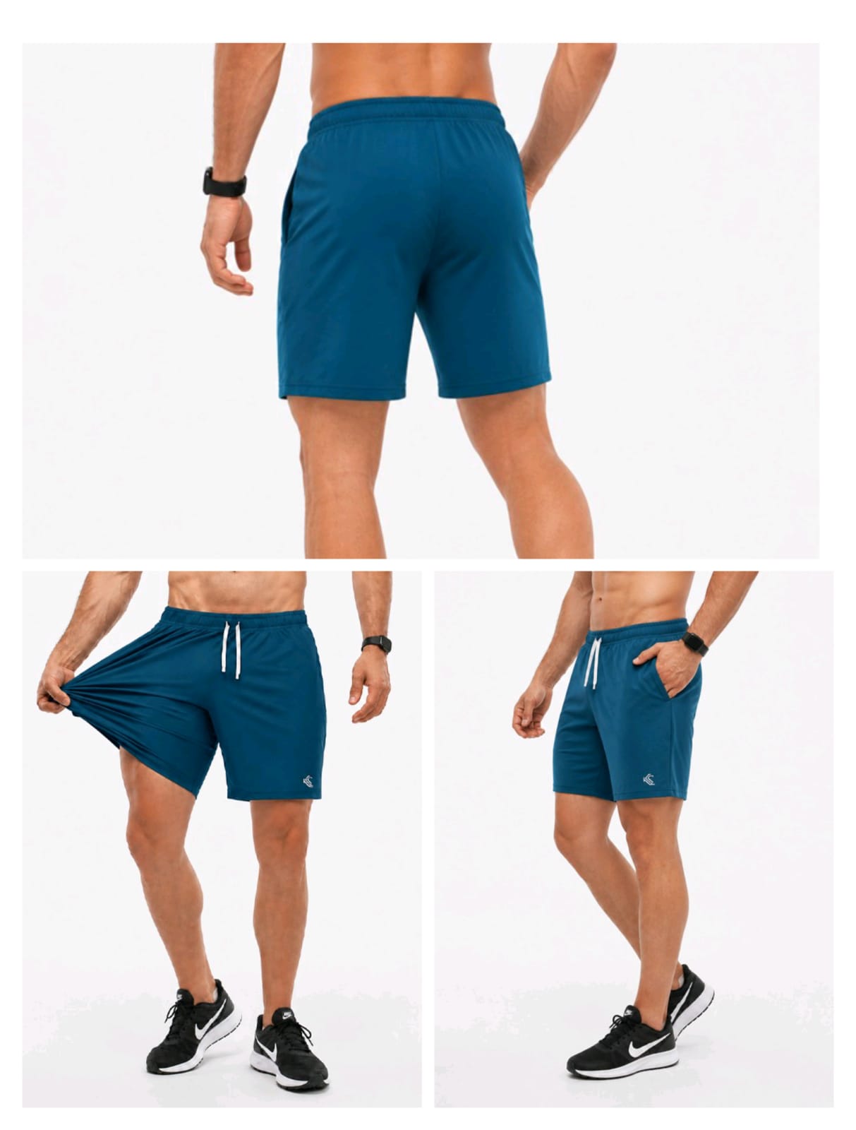 KS Lightweight Polyester-Spandex Men's Shorts