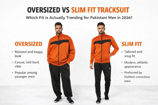 Oversized vs Slim Fit Tracksuit