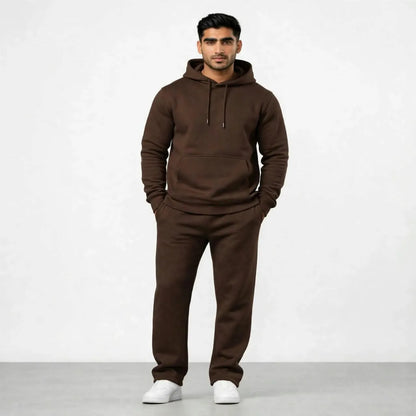 Chocolate Brown Premium 360 GSM Fleece Tracksuit