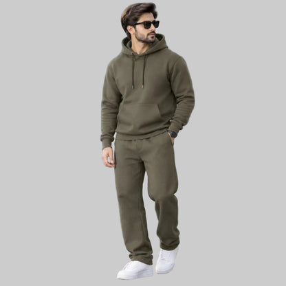 Olive Green Premium 360 GSM Fleece Tracksuit