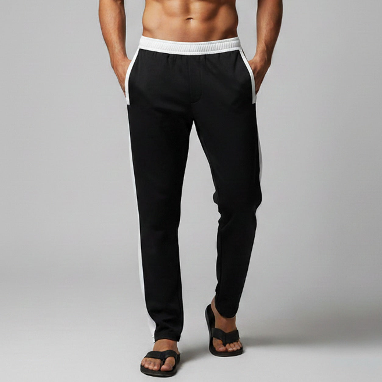 Khambra Nero-Monochrome Tech Performance Trouser