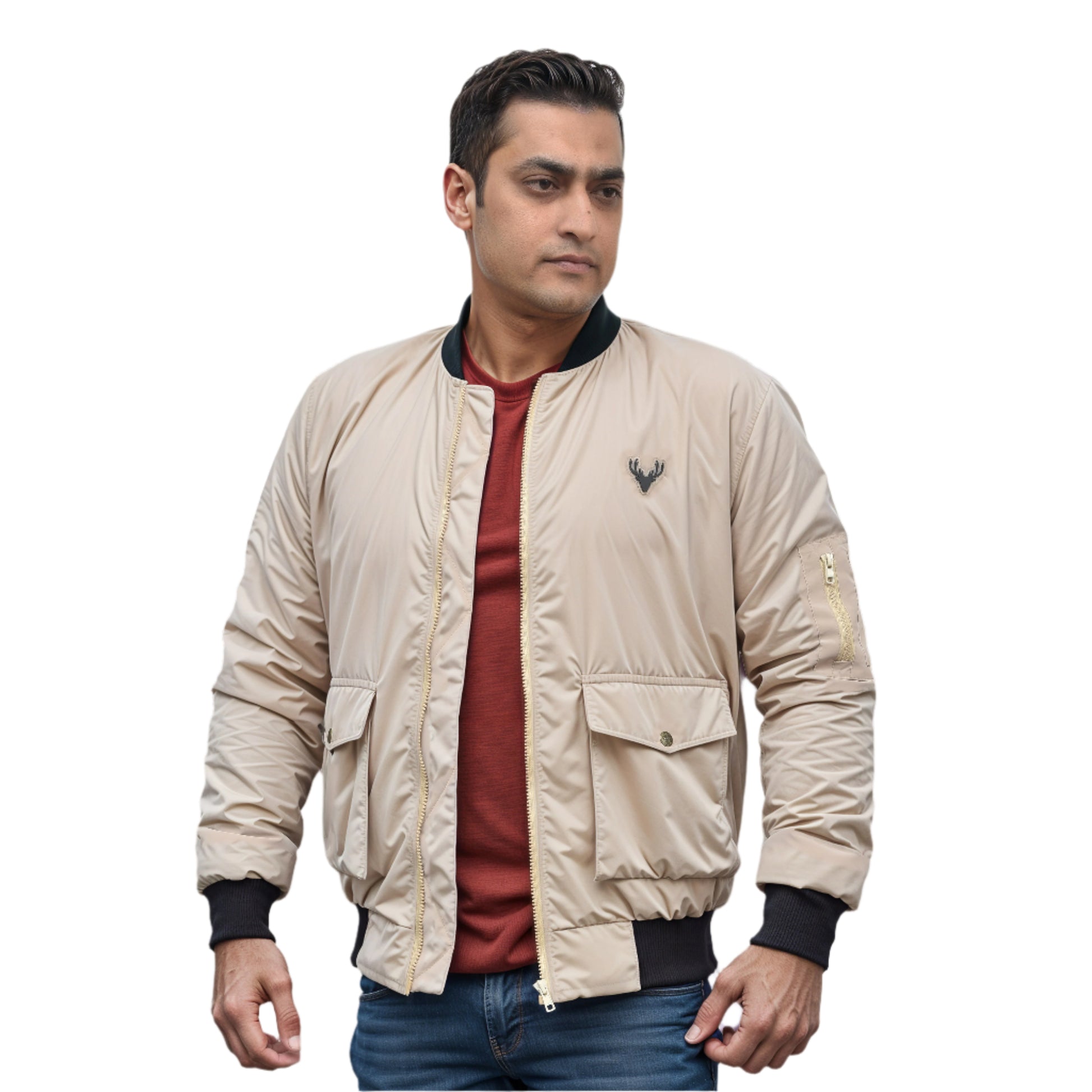 beige jacket