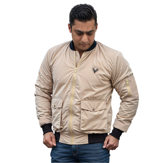 mens beige utility jacket