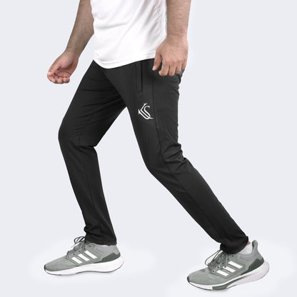 Black Dry Fit Gym Wear Sports Trouser