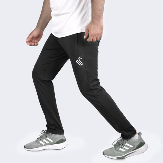 Black Dry Fit Gym Wear Sports Trouser