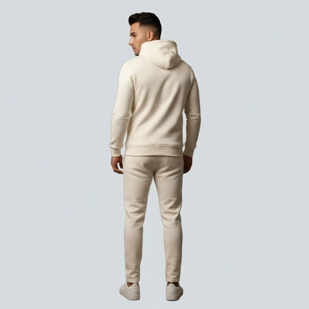 Premium Men's Athletic Off-White Hoodie