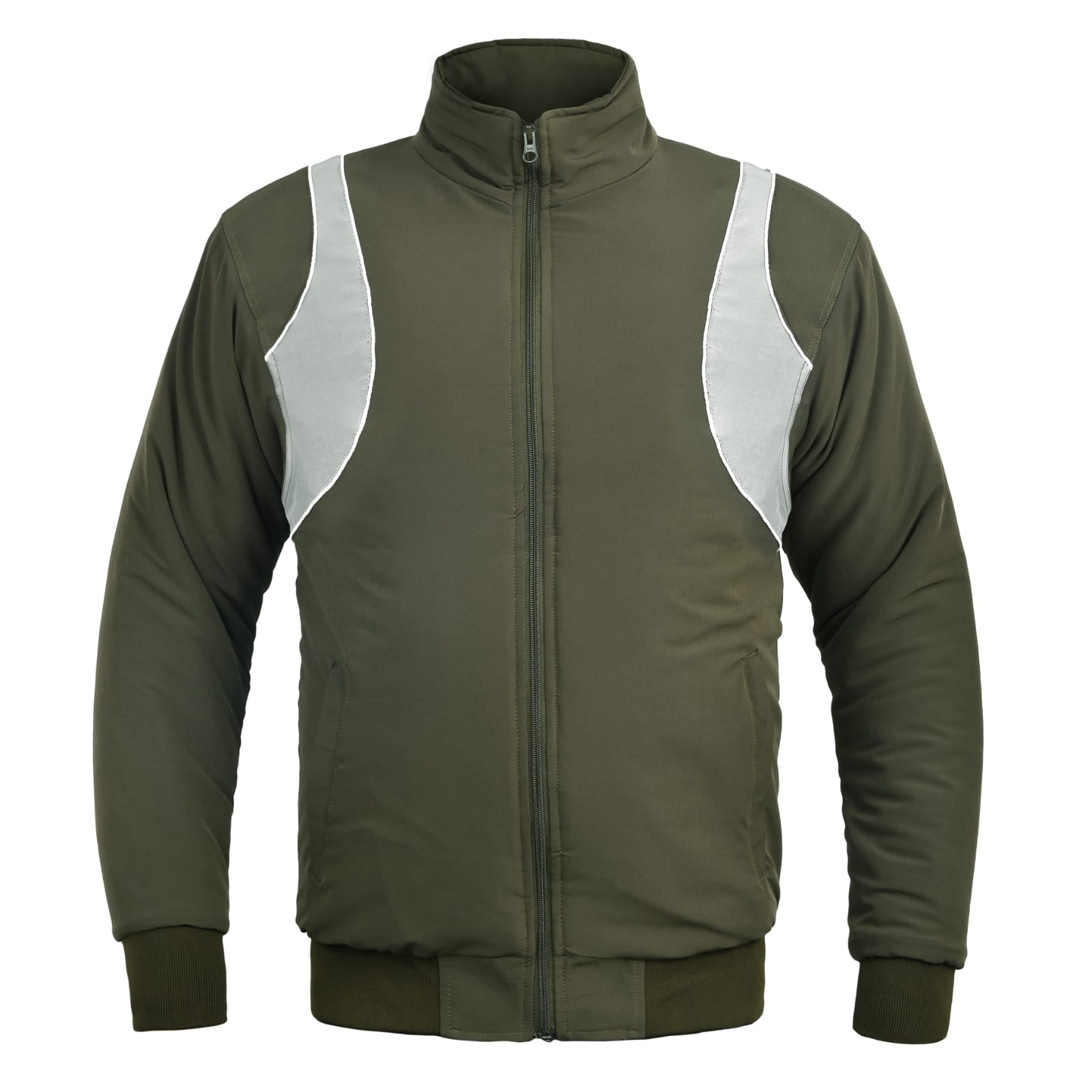 Men's two-tone olive green jacket