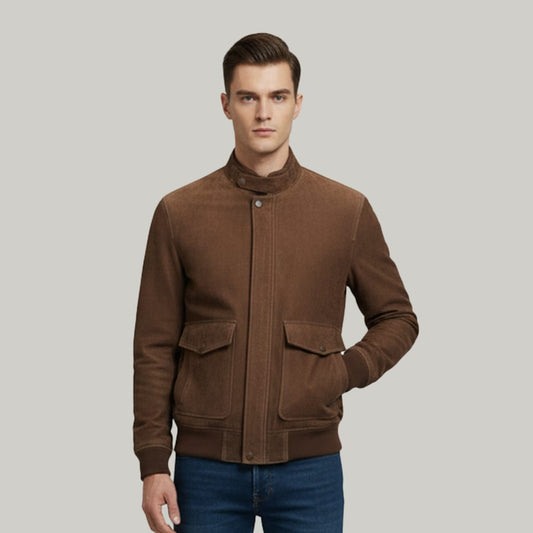 Men's Brown suede  Jacket | Premium Winter Wear Pakistan