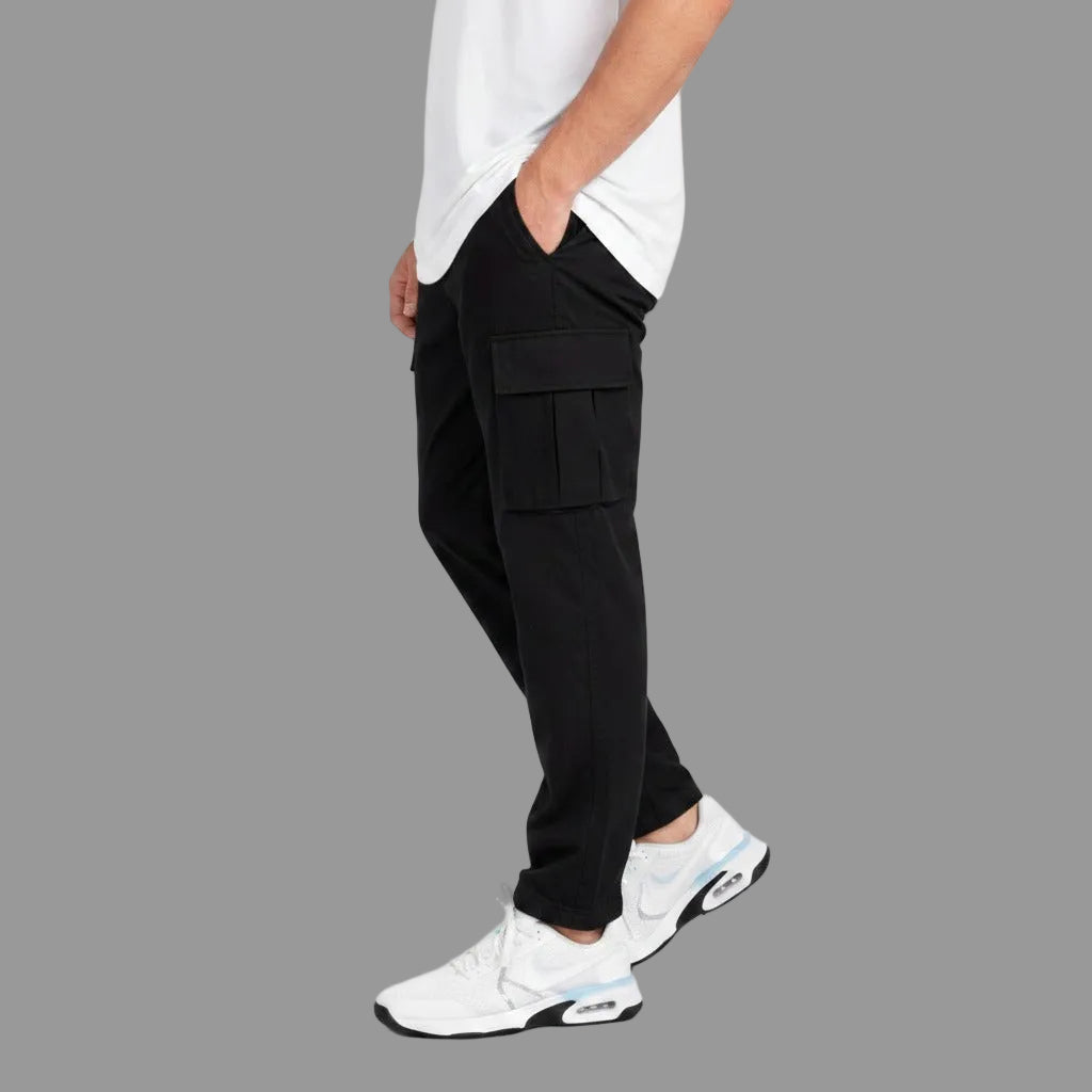 4 Pocket Trousers For Men-Black