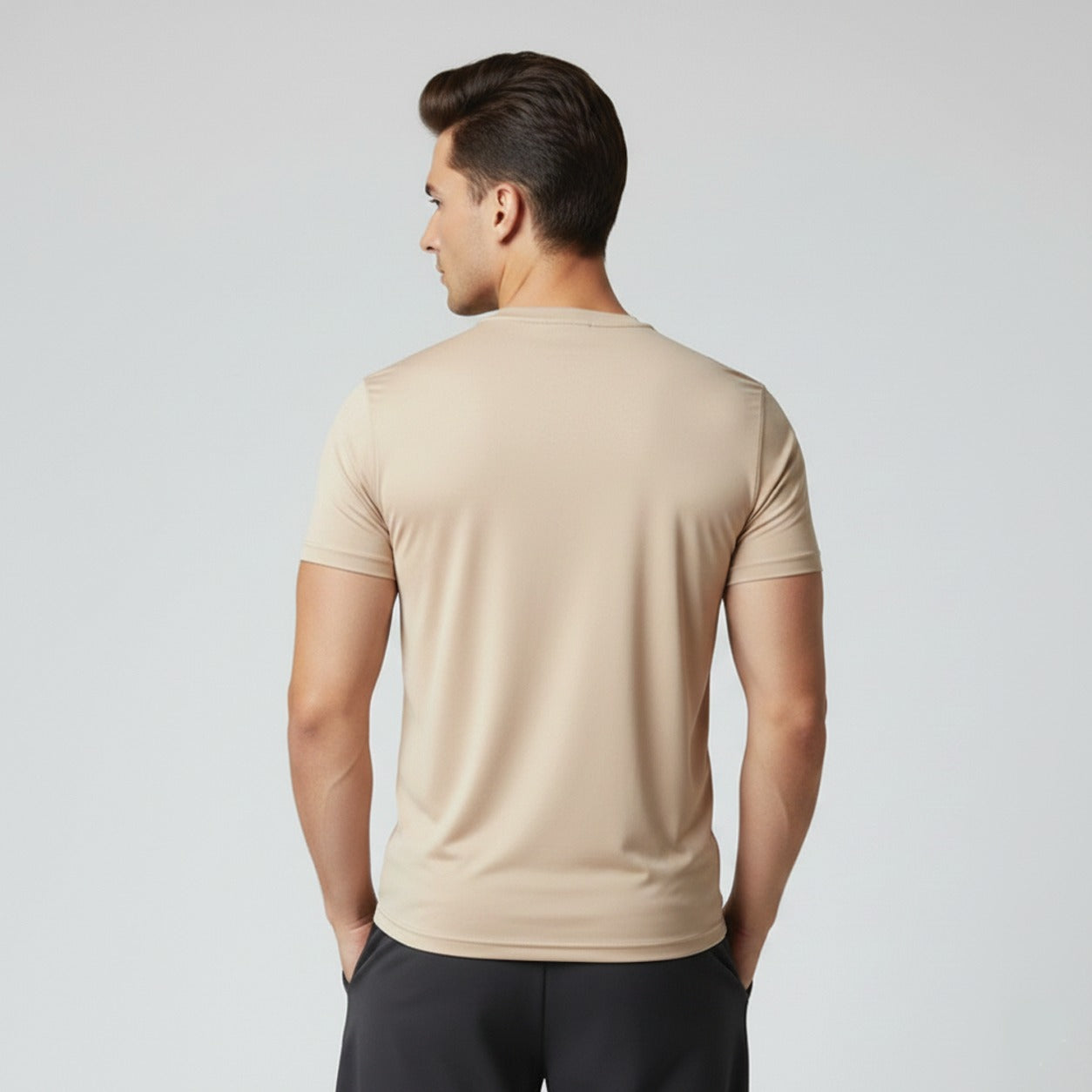 Men’s Luxury Performance Tee – Stretch Fit Gym & Casual Wear Shirt