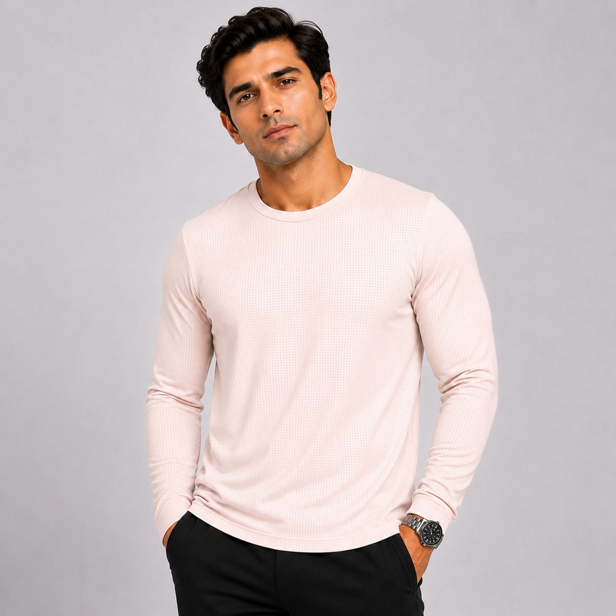 Aesthetic Men's Full Sleeve Dry Fit T-Shirt