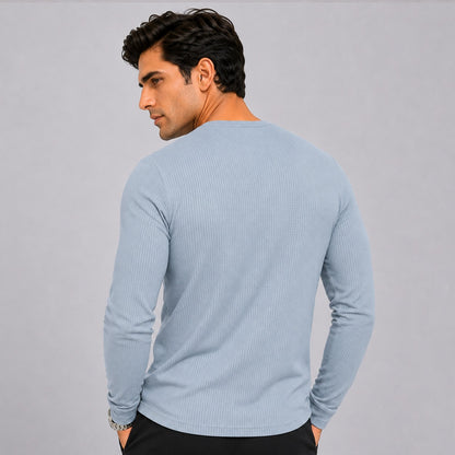 Grey Men's Full Sleeve Dry Fit T-Shirt