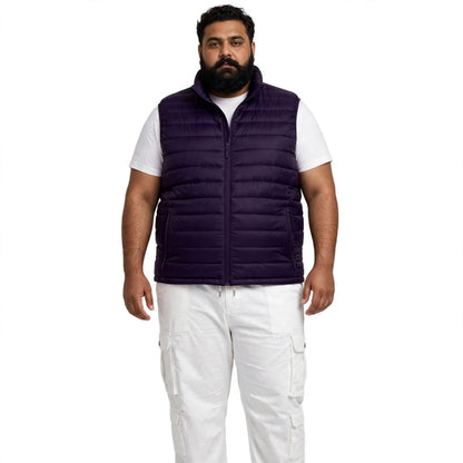 Men’s Burgundy Puffer Jacket