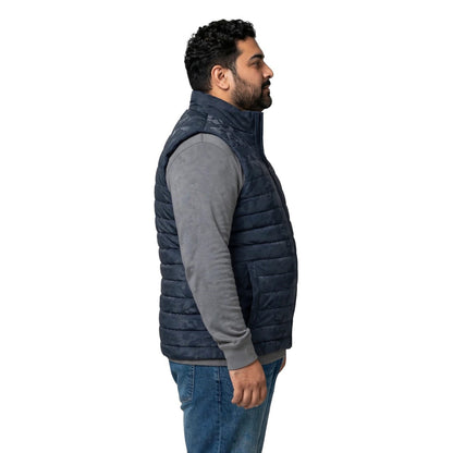 Men’s Navy Blue Camouflage Puffer Jacket