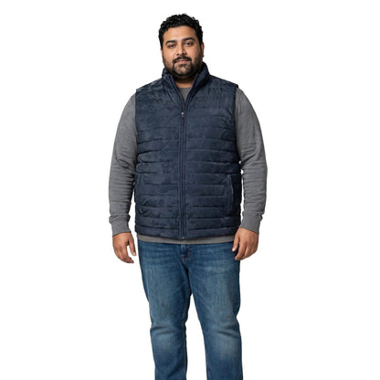 Men’s Navy Blue Camouflage Puffer Jacket