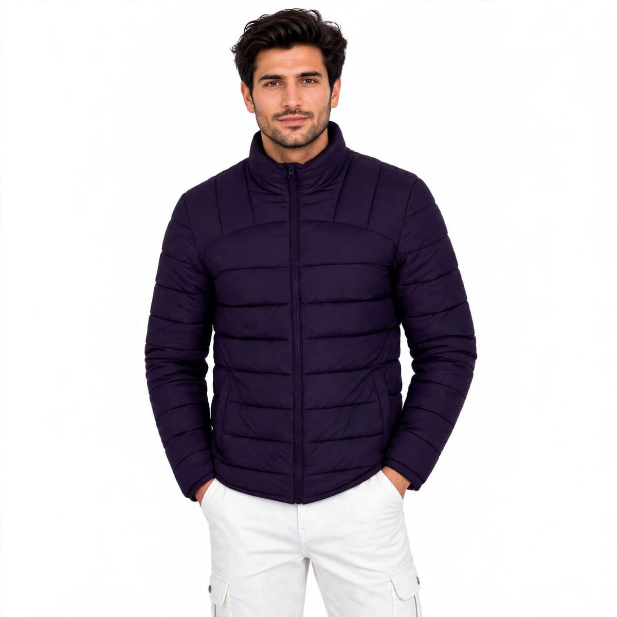Men's Micro-Grid Puffer Jacket