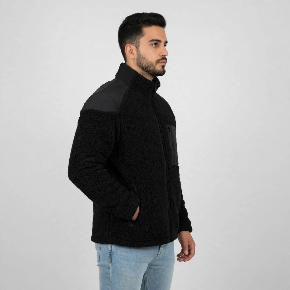 FrostHaven Men's Rabbit Wool Jacket