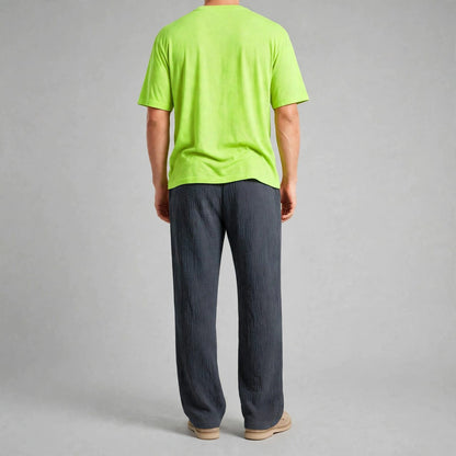 Charcoal Grey Crushed Trousers