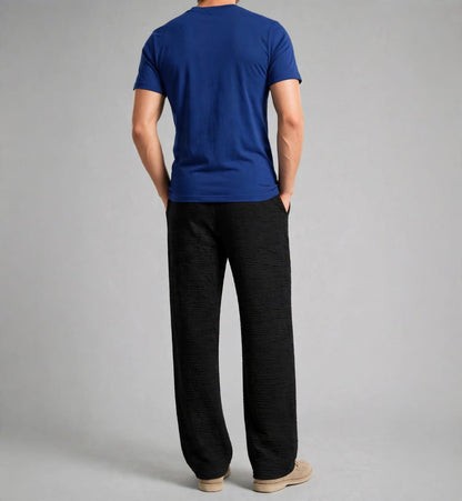 Black Crushed Trousers
