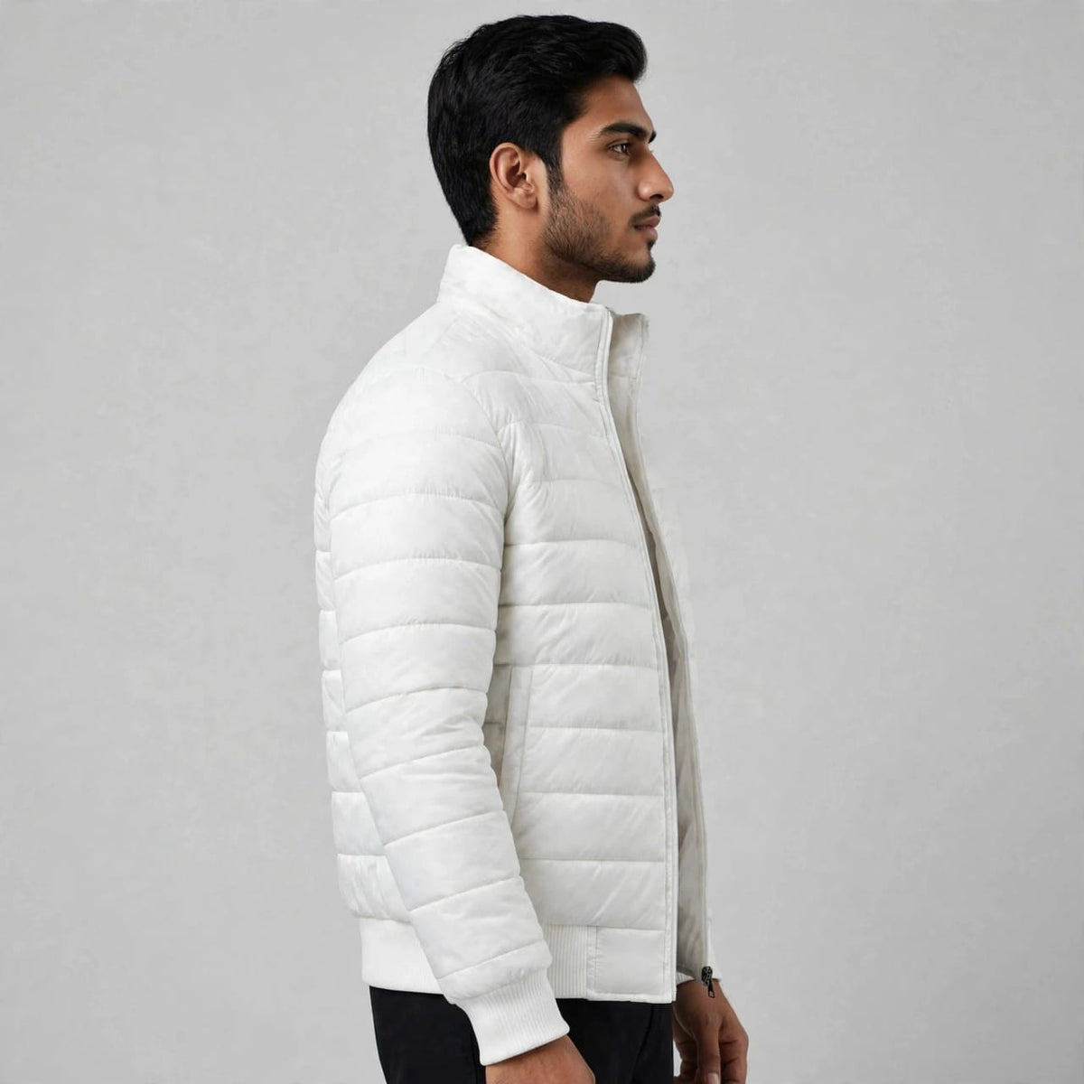 Men’s Royal  classic White Puffer Jacket