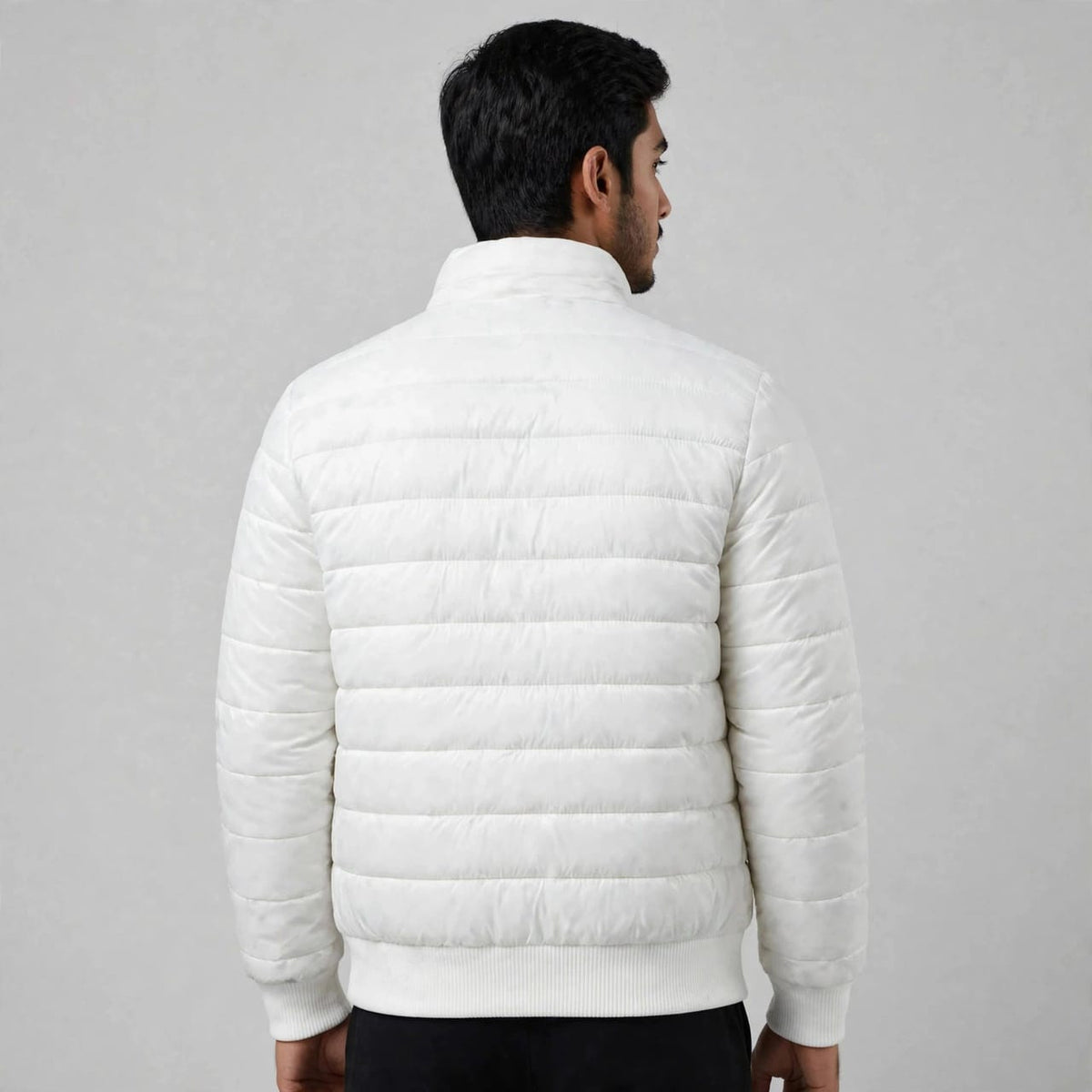Men’s Royal  classic White Puffer Jacket