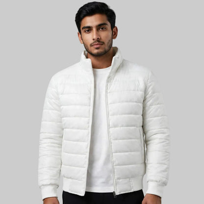 Men’s Royal  classic White Puffer Jacket