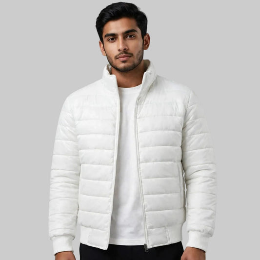 Men’s Royal  classic White Puffer Jacket