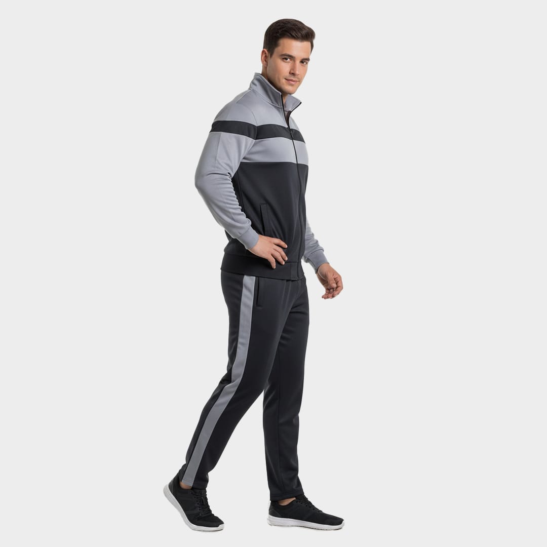 Allure Fit  Charcoal Men Tracksuit