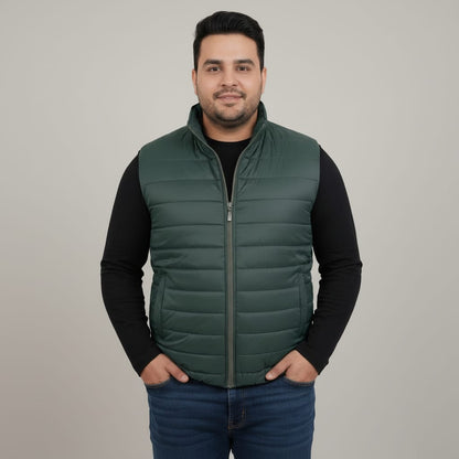 Men's Puffer Gilet Jacket | Plus Size Sleeveless Winter Vest