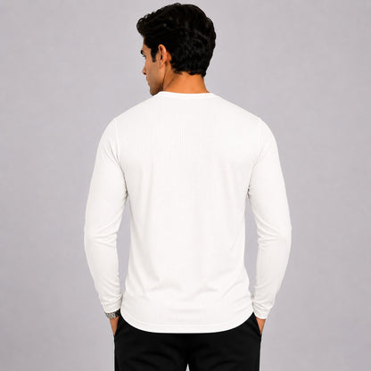 Off White Men's Full Sleeve Dry Fit T-Shirt