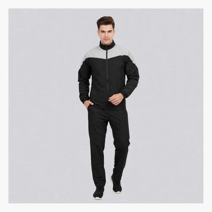 Olive Grey Cut Mens Tracksuit