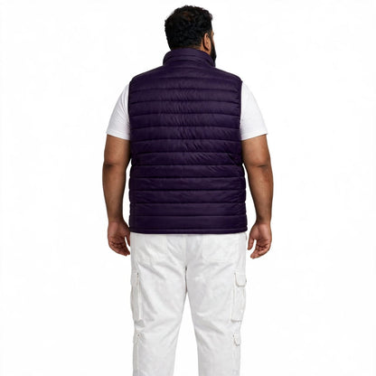Men’s Burgundy Puffer Jacket