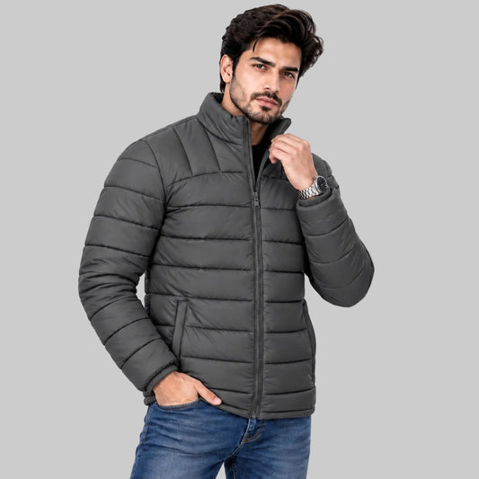 Duskline Men’s Dark Grey Puffer Jacket