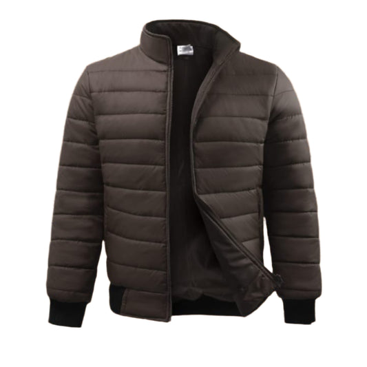 Men's Dark Brown Puffer Jacket