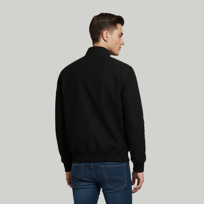 Khambra Men’s Suede Jacket – Black