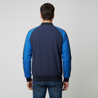 Men’s Navy & Royal Blue Bomber Jacket