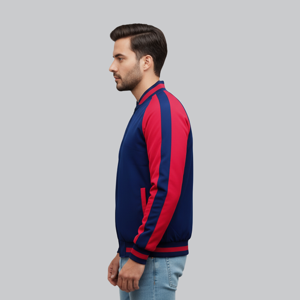 Men’s Navy & Red Bomber Jacket