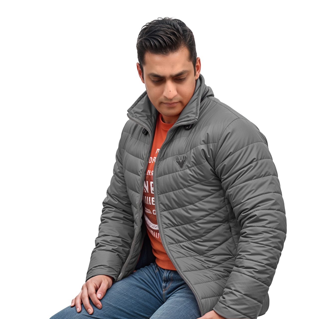 charcoal grey winter coat