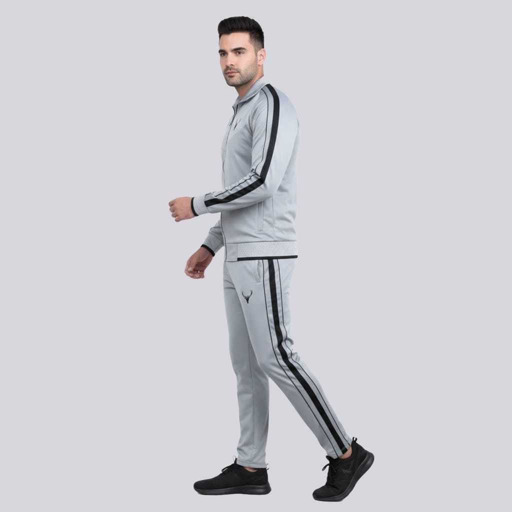 Stylish grey tracksuit