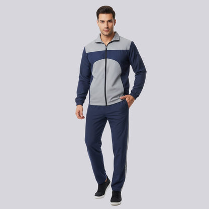men's tracksuit in navy and grey
