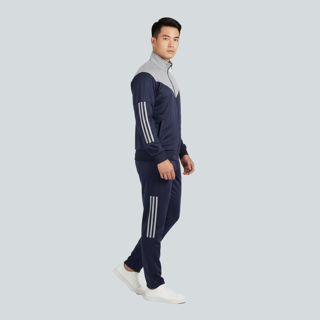 mens navy blue tracksuit