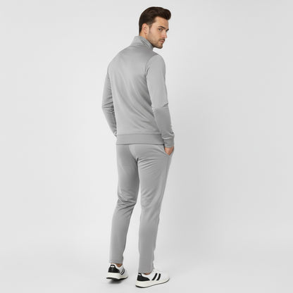 light grey slim-fit Petron tracksuit