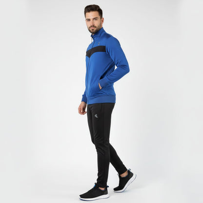 Men's royal blue winter track suite
