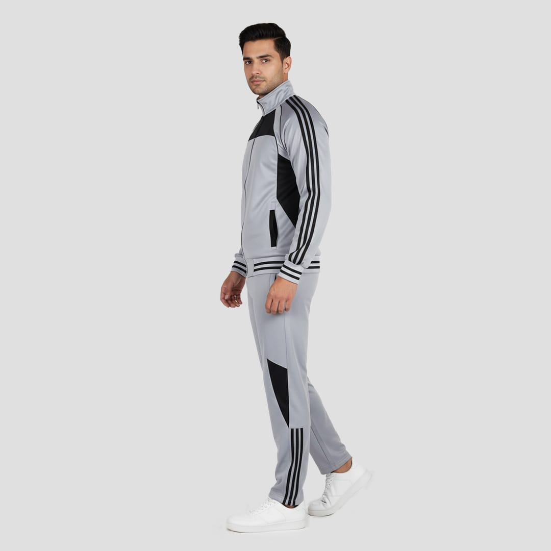 grey performance training tracksuit