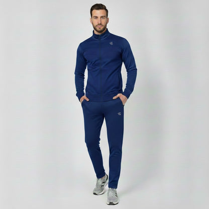 Khambra Premium navy blue slim-fit Petron tracksuit
