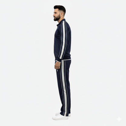 navy blue high-performance tracksuit