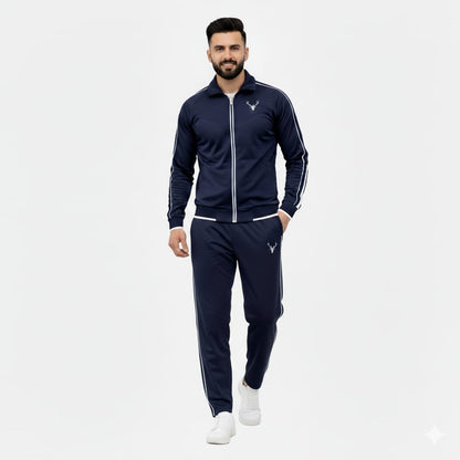 navy blue hybrid tracksuit